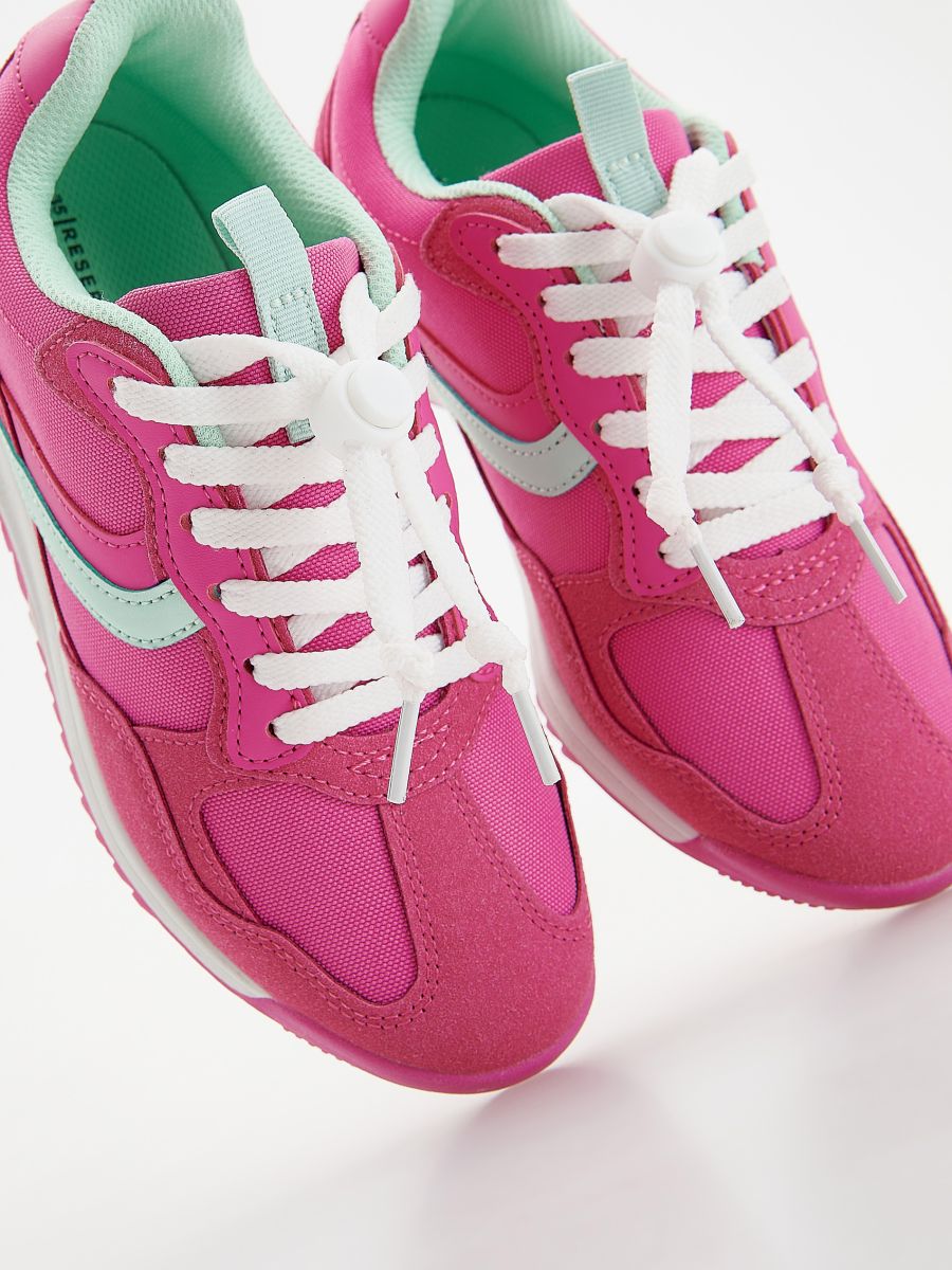 Combined materials sneakers - fuchsia - RESERVED - 4