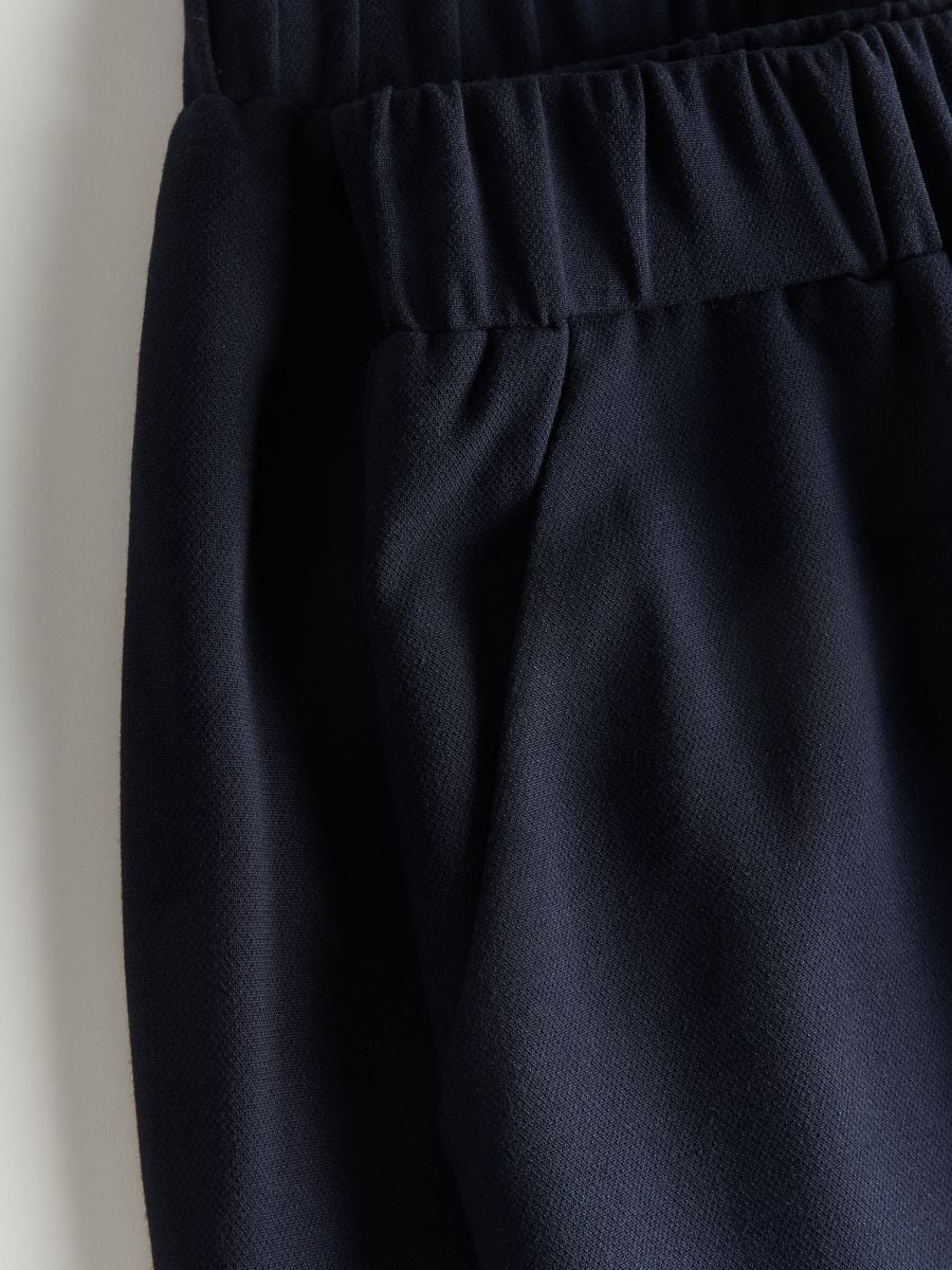 Trousers with pressed crease - navy - RESERVED - 5