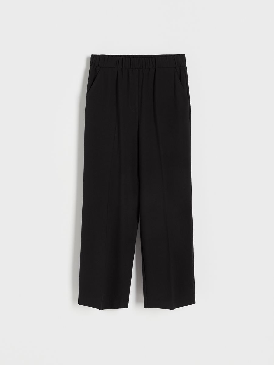 Trousers with pressed crease - black - RESERVED - 4