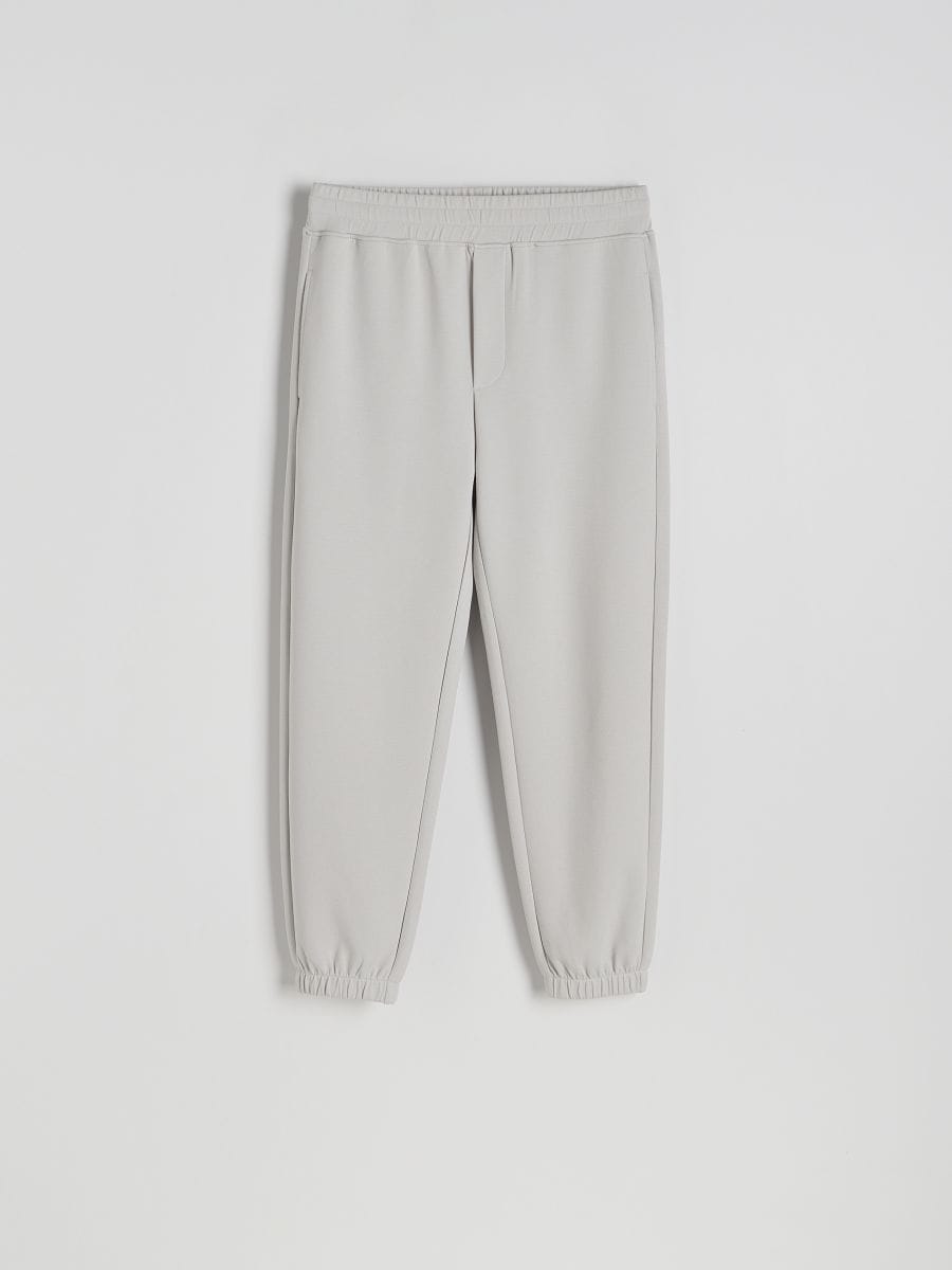 Regular fit tracksuit bottoms - light grey - RESERVED - 5