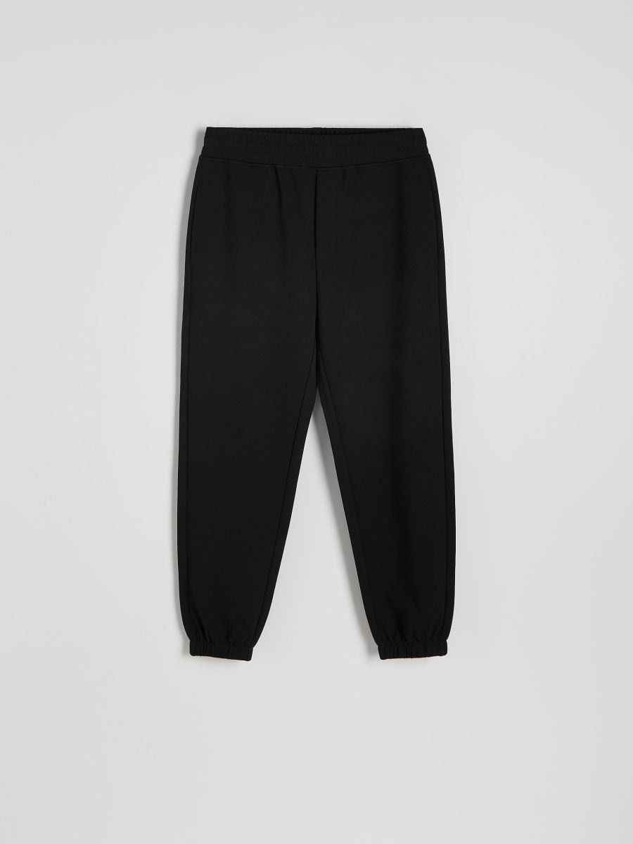 Regular fit tracksuit bottoms - black - RESERVED - 5