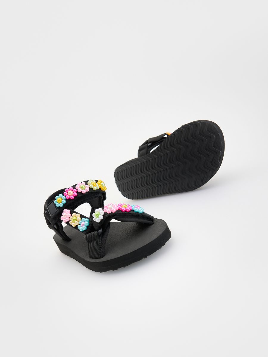 Applique embellished sandals - multicolor - RESERVED - 5
