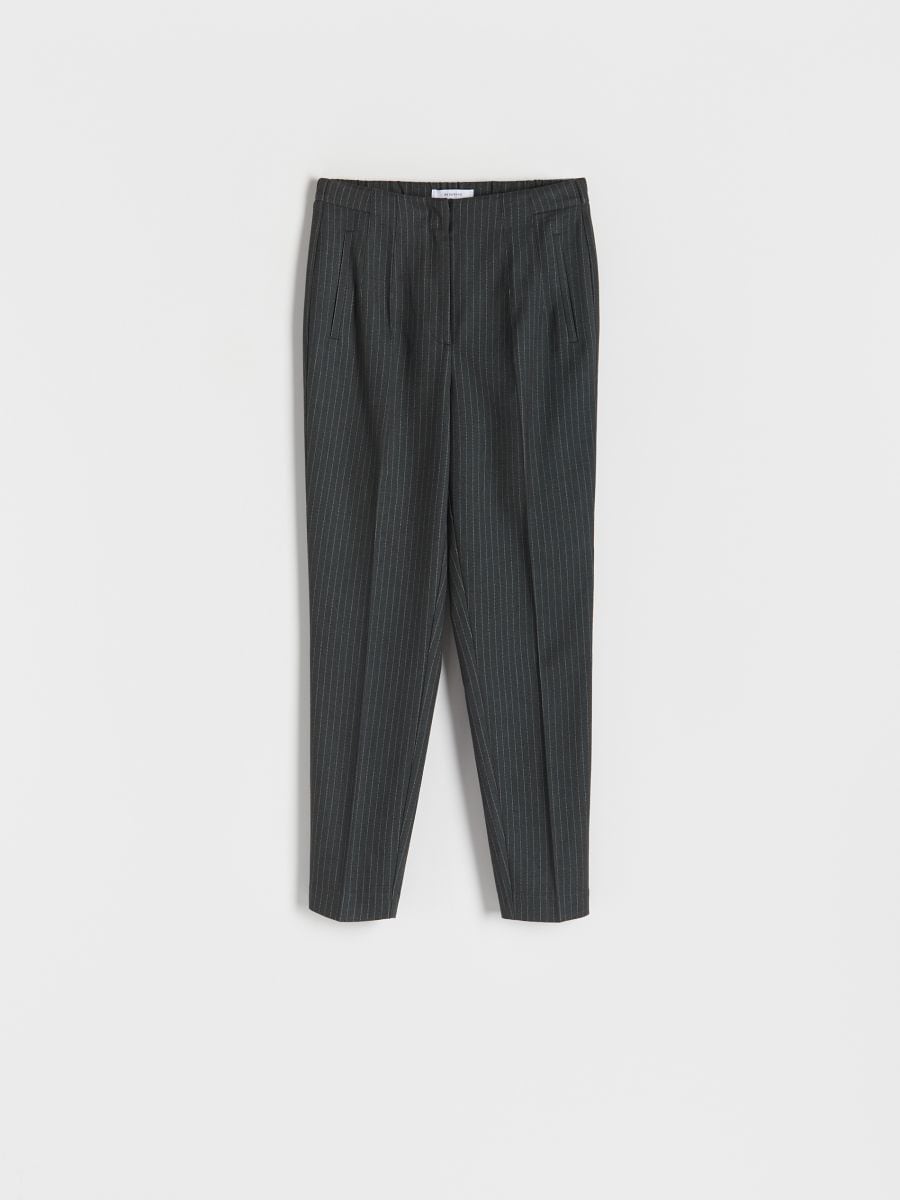 Stripe cigarette trousers - dark grey - RESERVED - 4