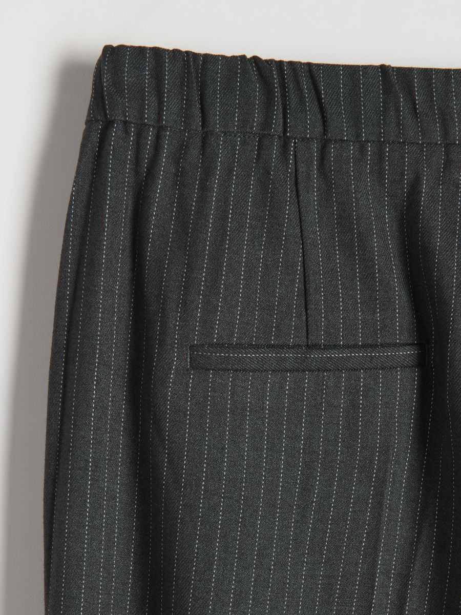 Stripe cigarette trousers - dark grey - RESERVED - 5