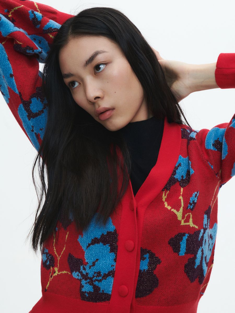 Patterned cardigan - multicolor - RESERVED - 9