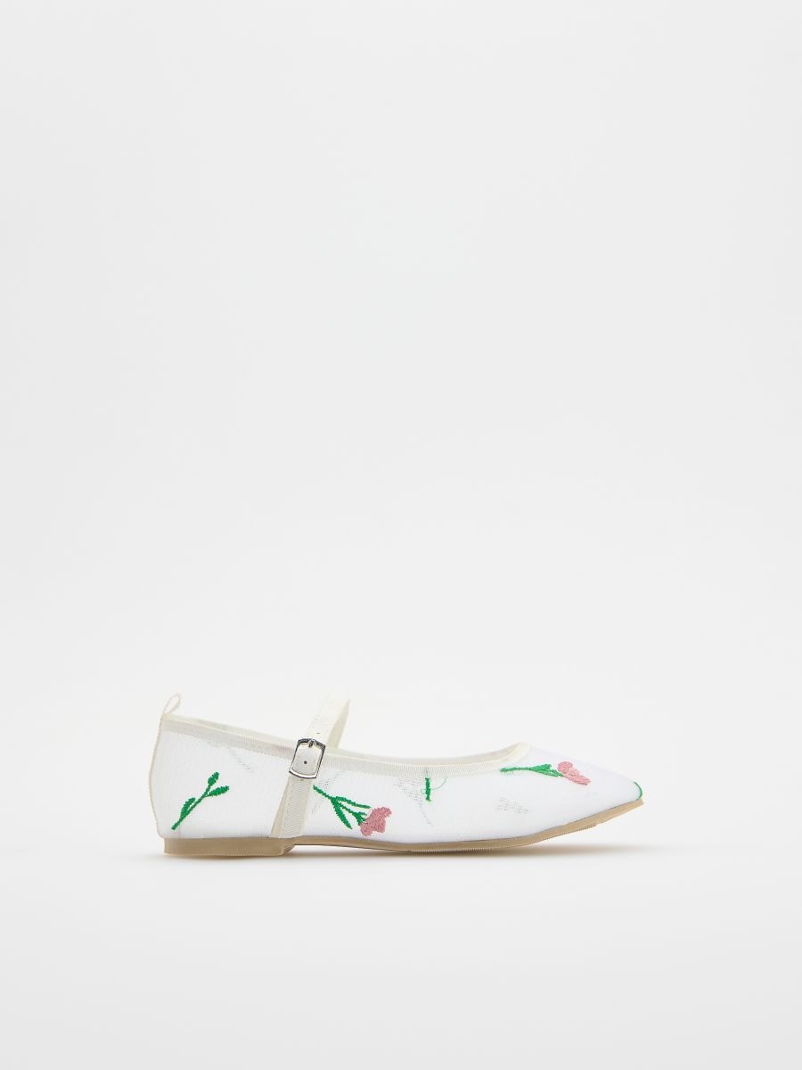 LADIES` BALLERINAS - white - RESERVED - 2