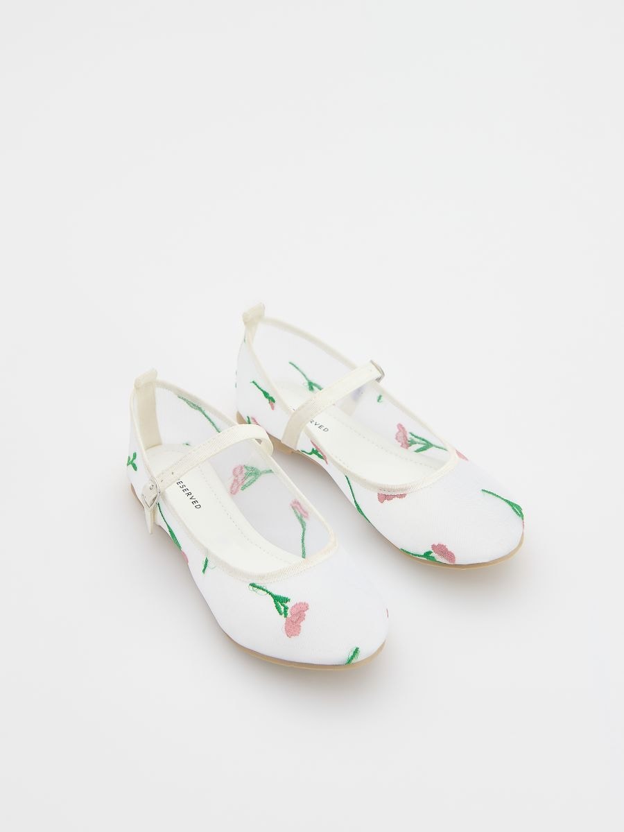 LADIES` BALLERINAS - white - RESERVED - 3