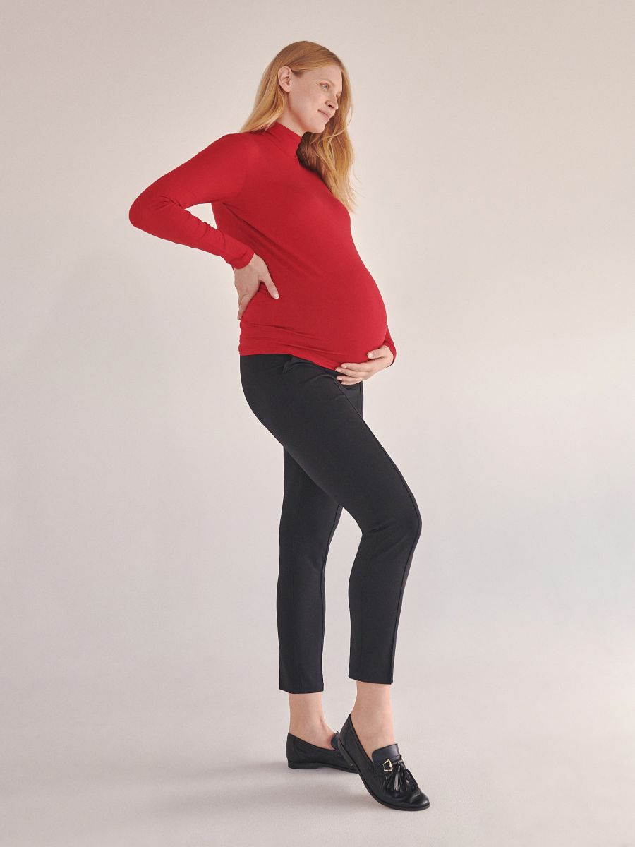 Trousers with stitching - black - RESERVED - 2
