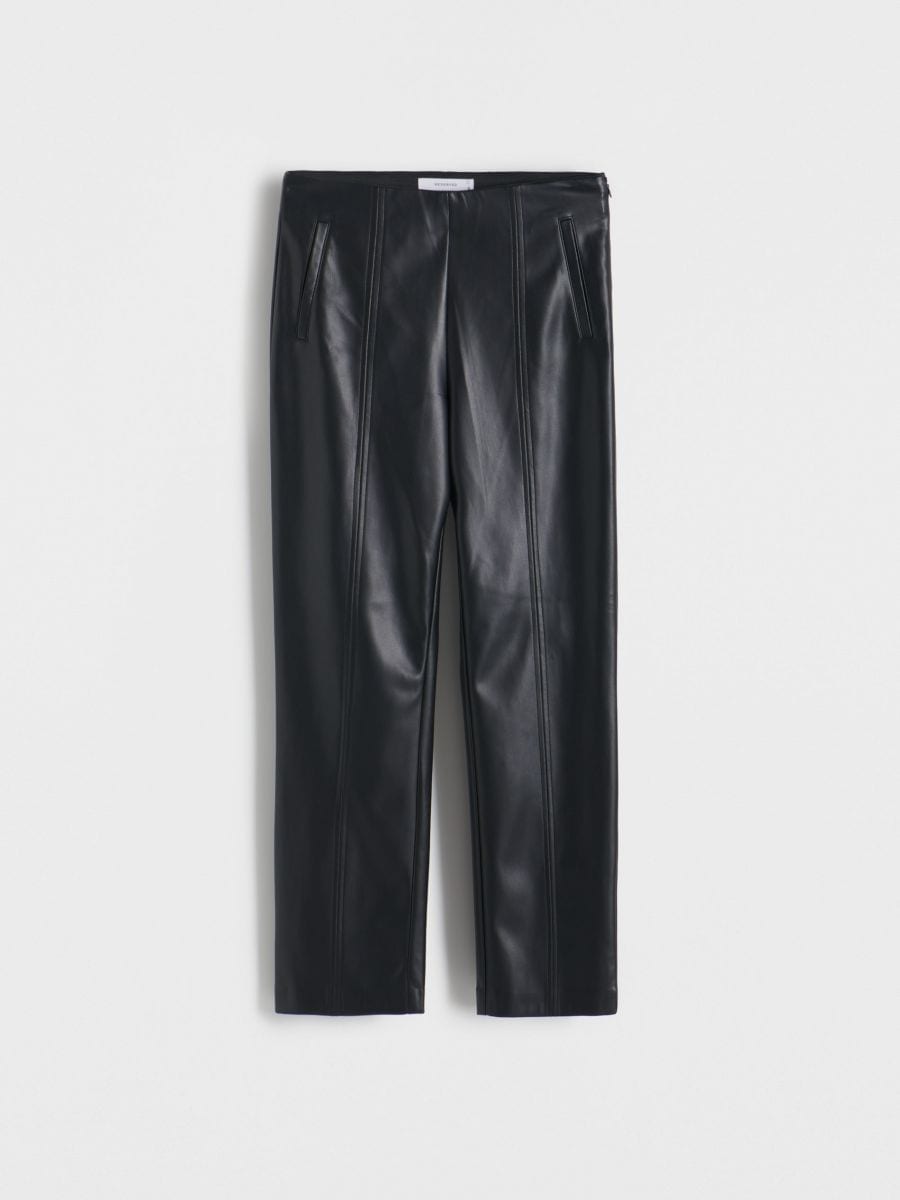 Faux leather trousers COLOUR black - RESERVED - 1404H-99X