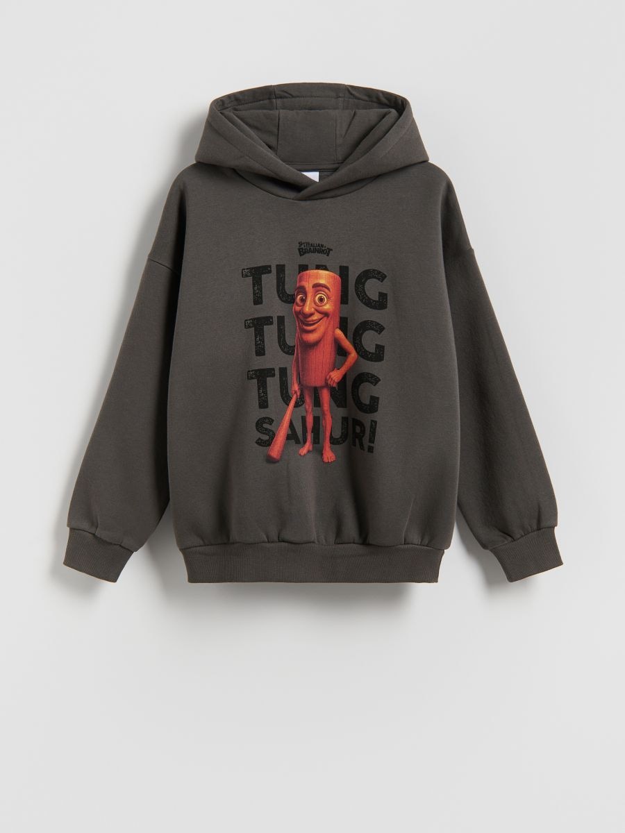 BOYS` JOGGING TOP - dunkelgrau - RESERVED