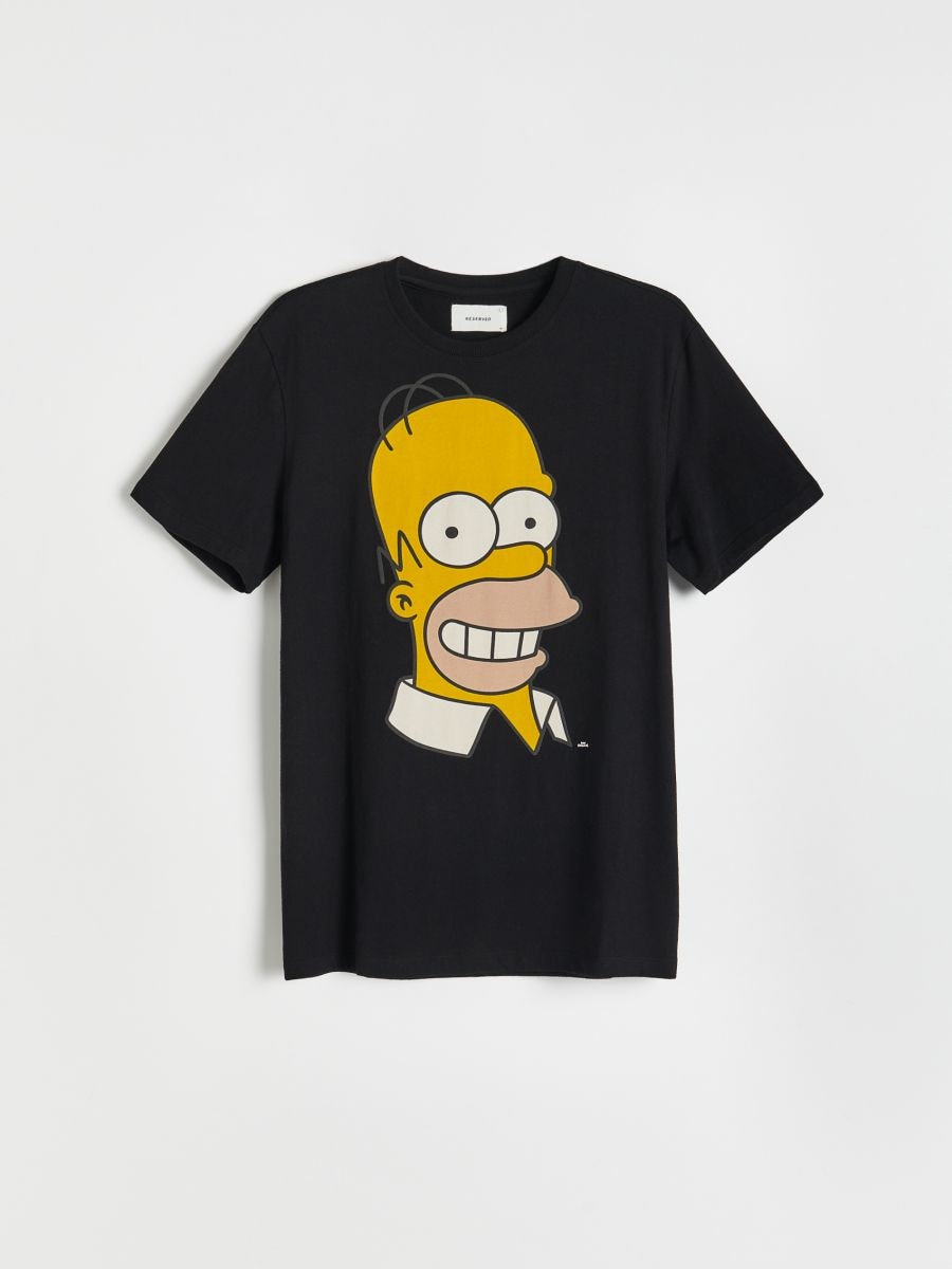 Simpsons-t-shirt Farve SORT - RESERVED 6486H-99X