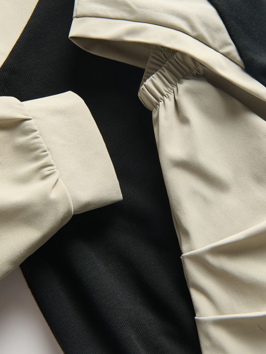 Sweatshirt with shoulder slits - multicolor - RESERVED - 2
