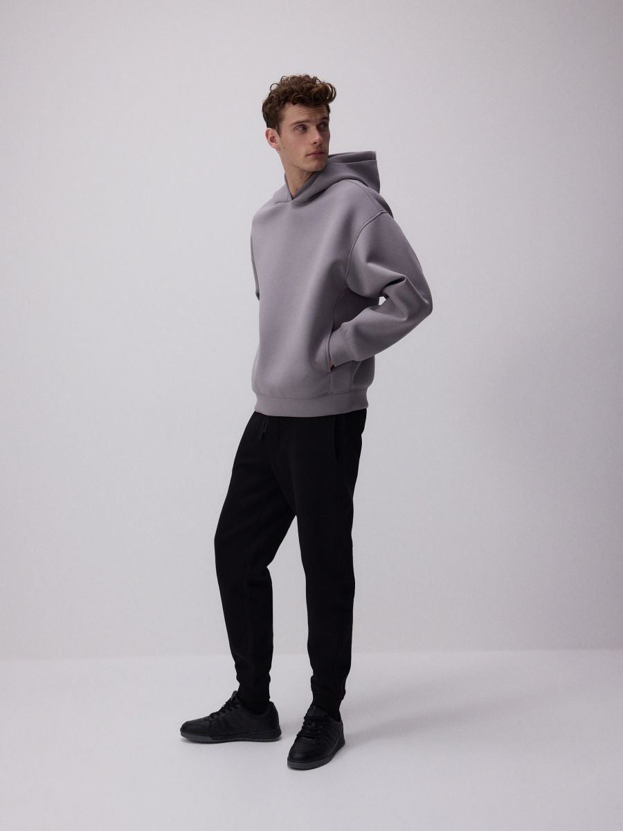 Plain hoodie - light grey - RESERVED - 7