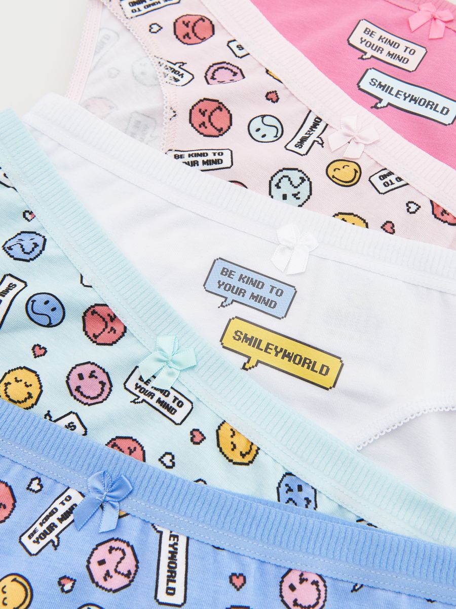 SmileyWorld® cotton rich knickers 5 pack - multicolor - RESERVED - 2