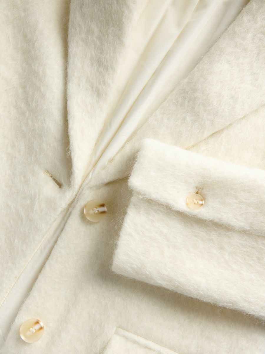 Frakke i uldblanding - creme - RESERVED - 7