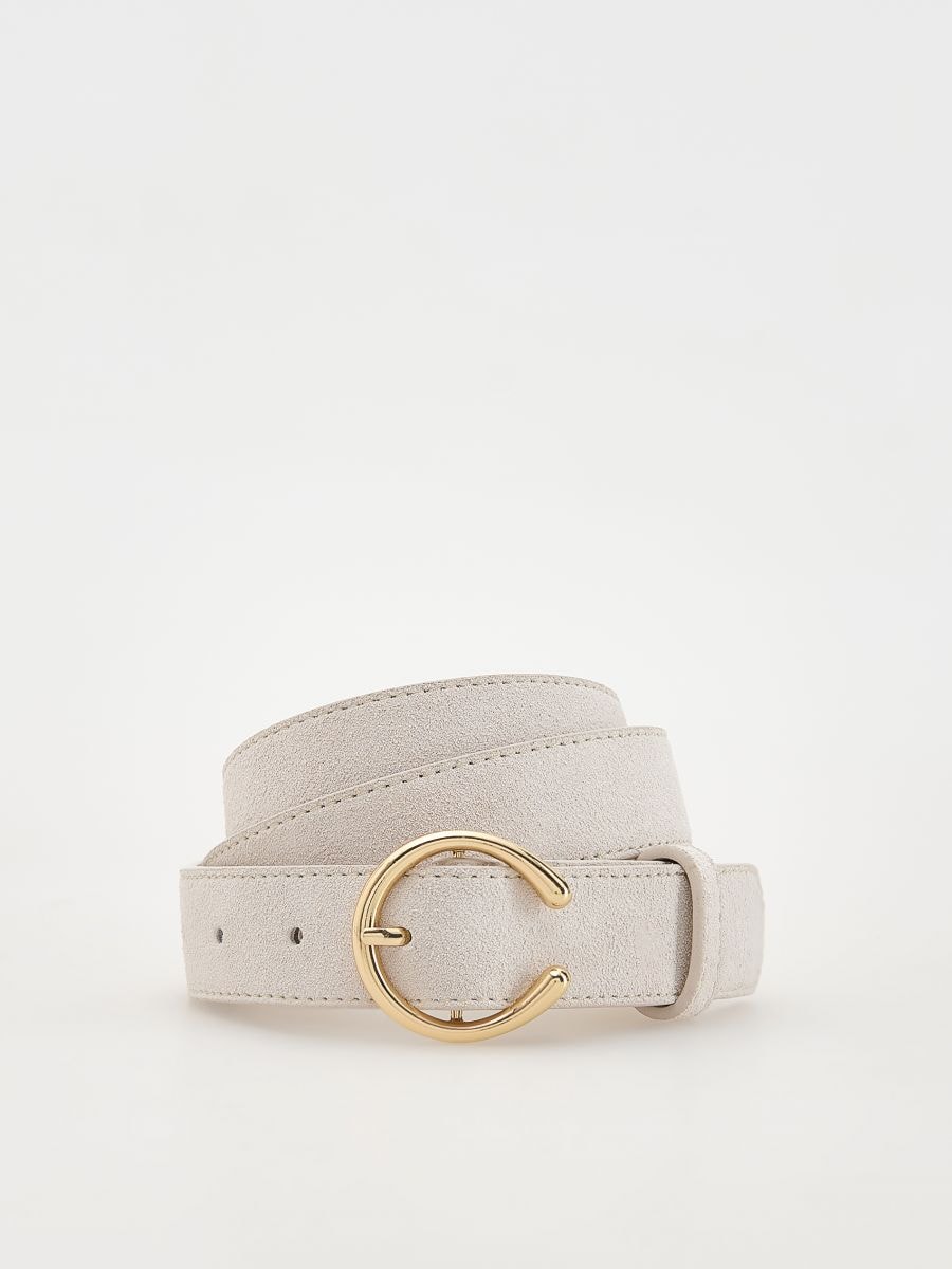 LADIES` BELT - krem - RESERVED