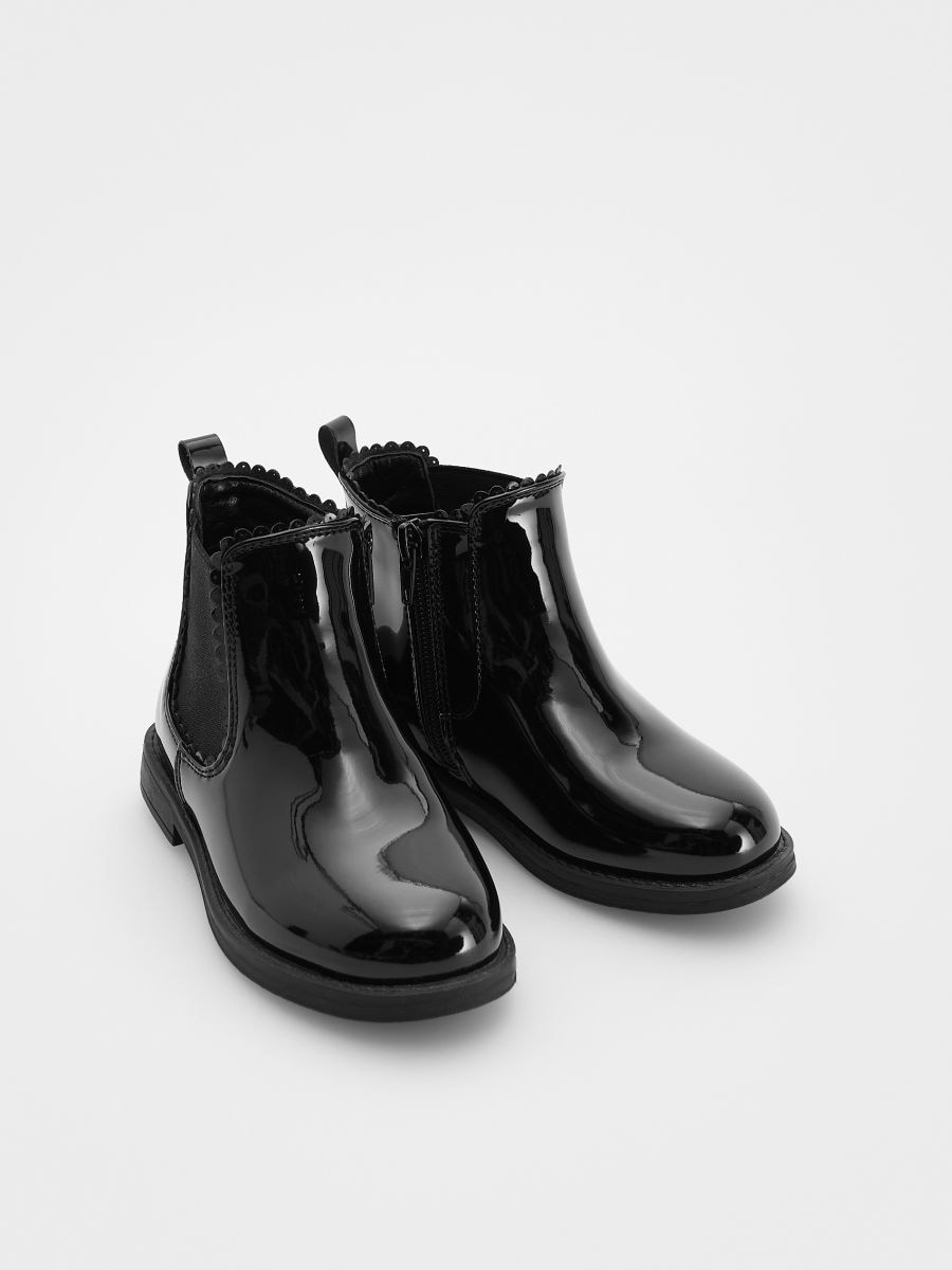 GIRLS` ANKLE BOOTS - ΜΑΥΡΟ - RESERVED