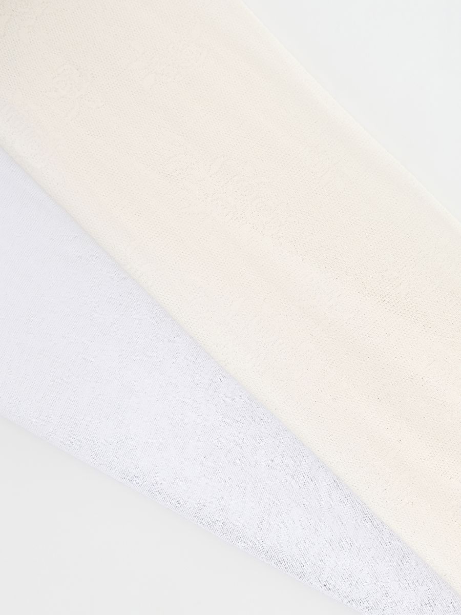Strumpfhose aus Mikrofaser, 2er-Pack - beige - RESERVED - 2