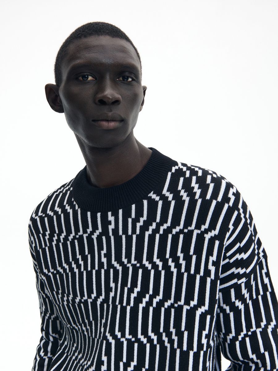 Patterned jumper - black - RESERVED - 4