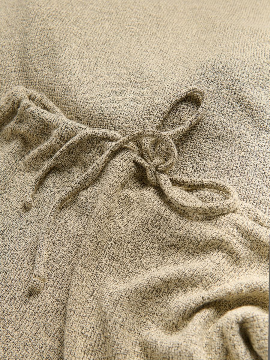 Krilo iz džersija in mešanice viskoze - beige - RESERVED - 6