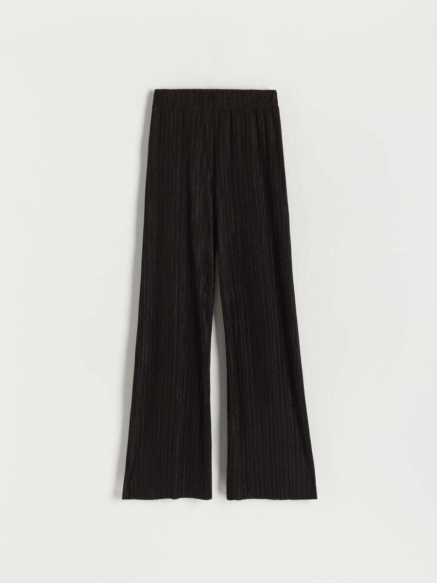 Hose aus Plisseestoff - schwarz - RESERVED - 5