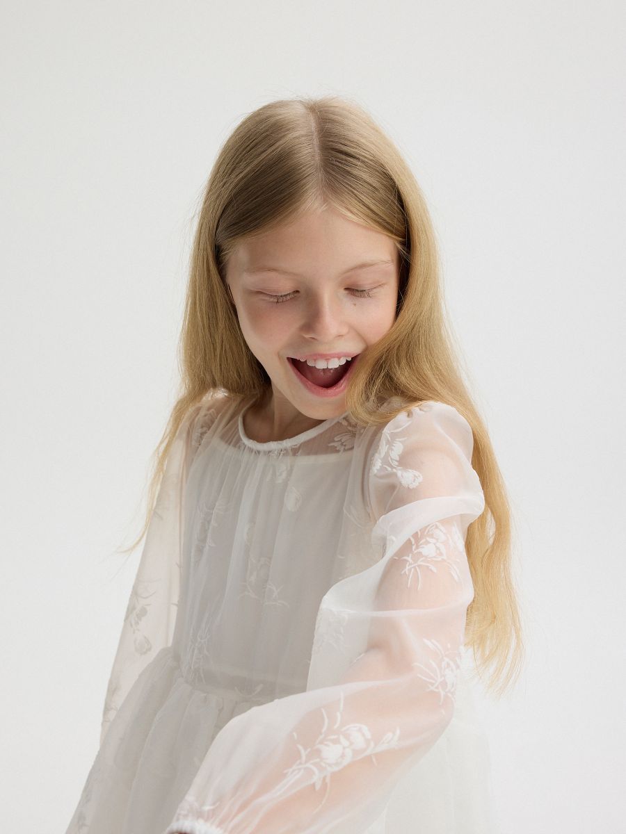 Two-layered dress - cream - RESERVED - 2