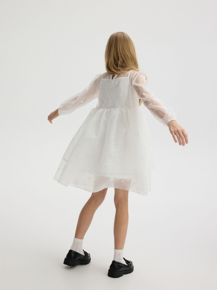 Two-layered dress - cream - RESERVED - 5