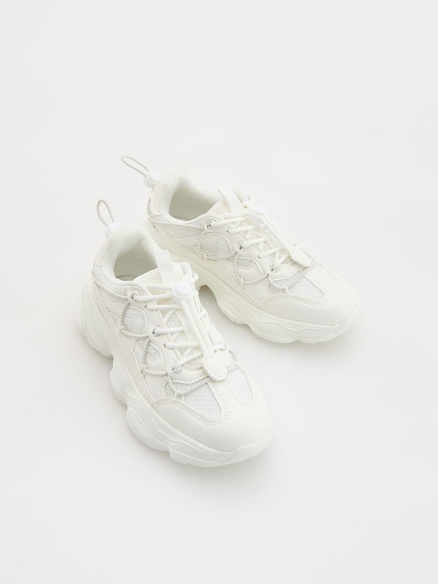 Sneakers with heel stopper - white - RESERVED