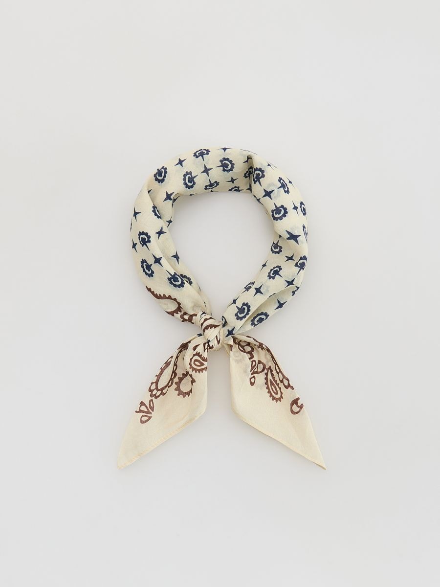 Cotton scarf - cream - RESERVED