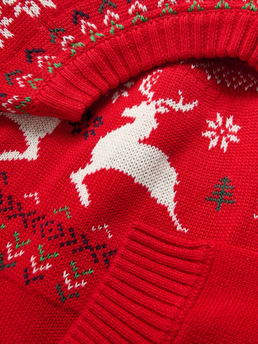 Christmas sweater - red - RESERVED