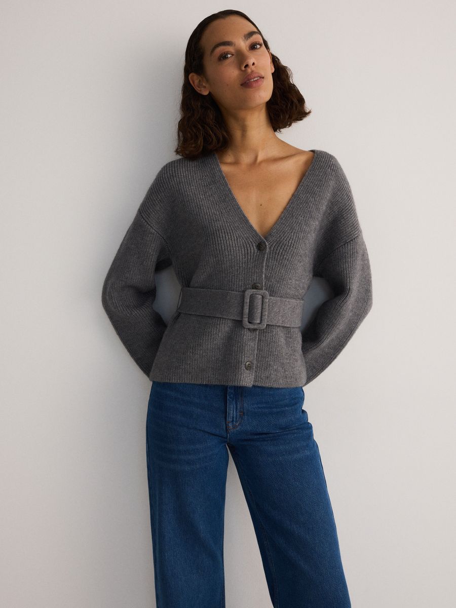 Jumper with cat - mid grey - RESERVED - 3