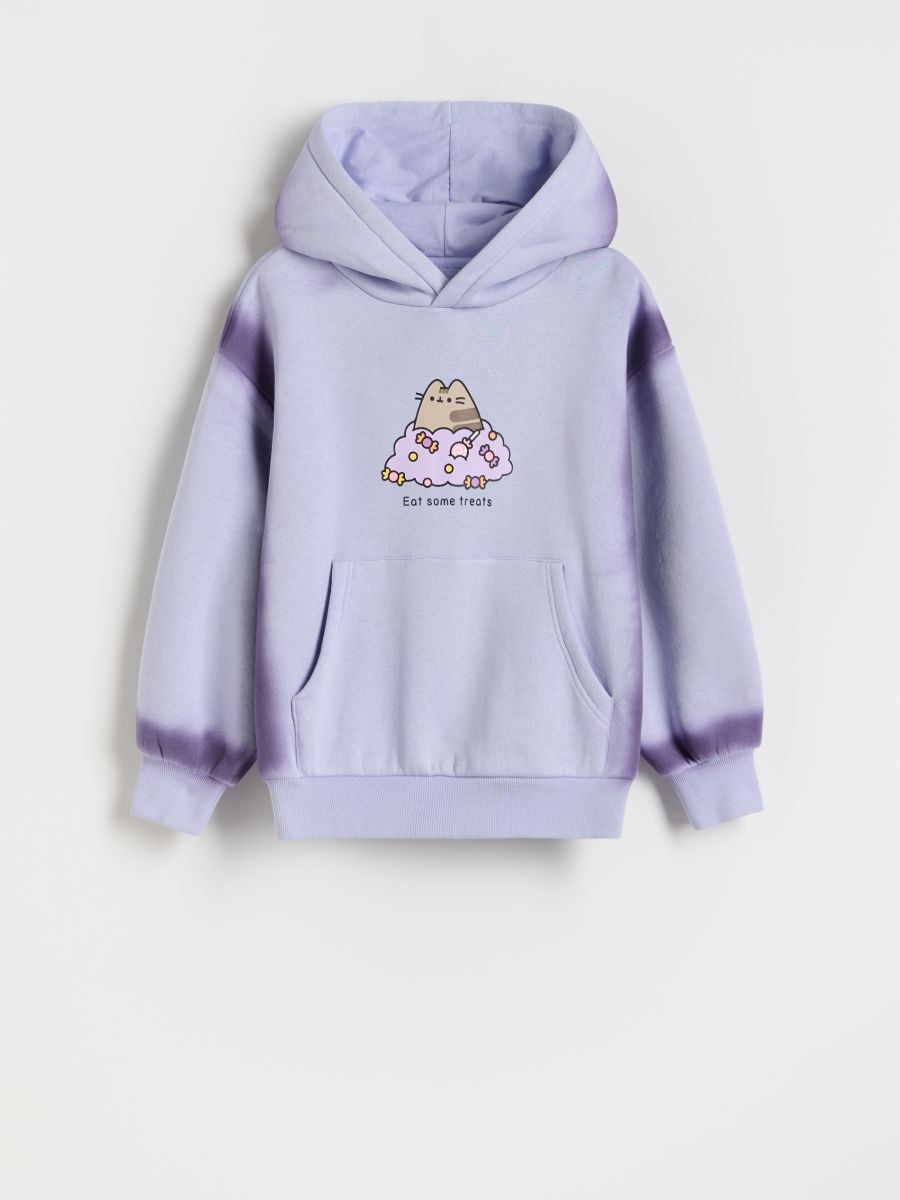 Pusheen hoodie - lavender - RESERVED