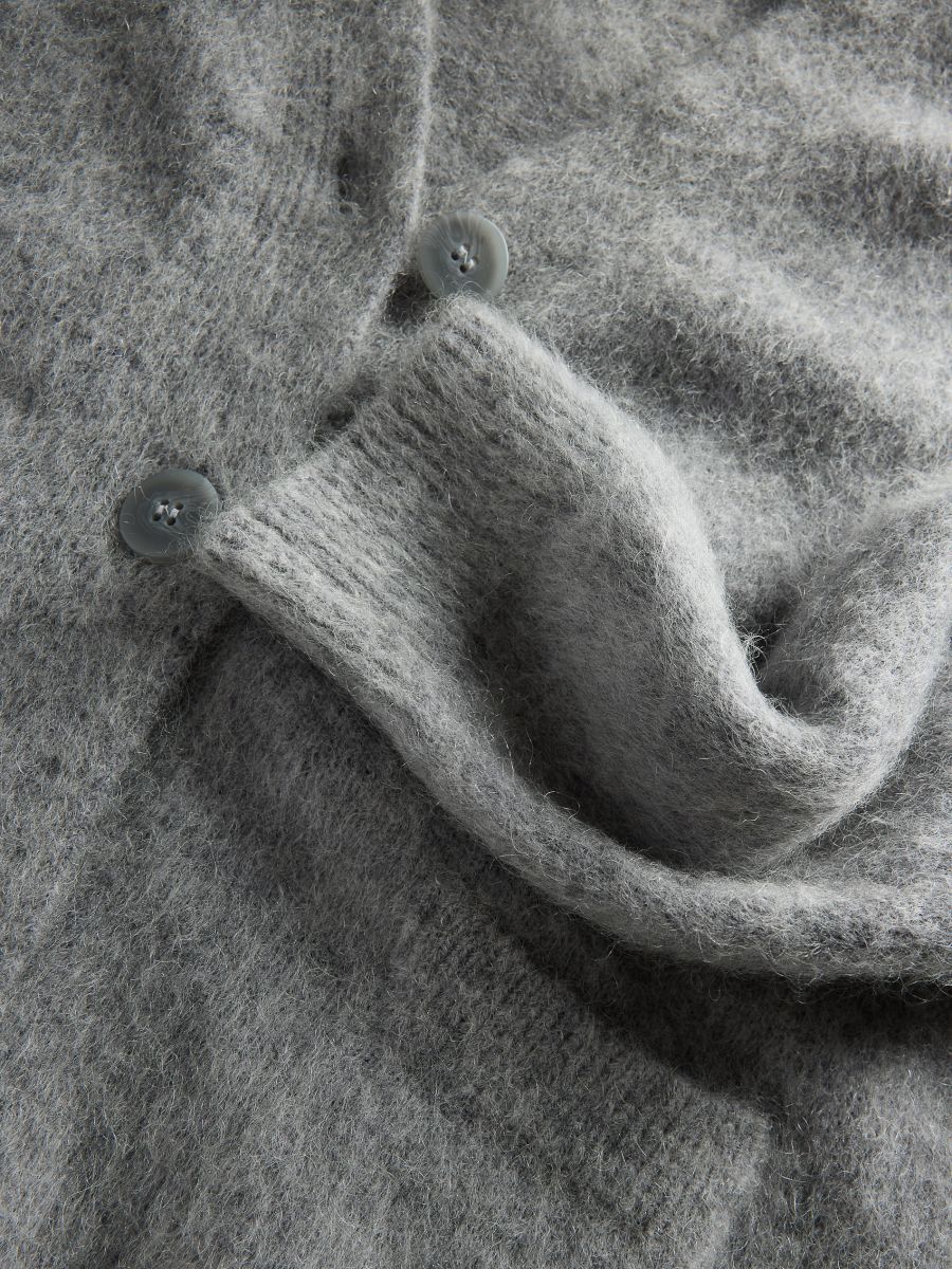 LADIES` SWEATER - mid grey - RESERVED - 2
