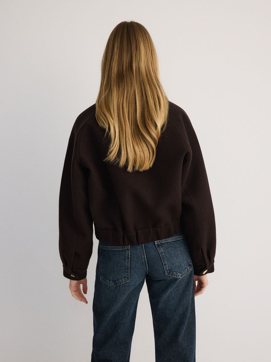 LADIES` JACKET - dark brown - RESERVED - 3