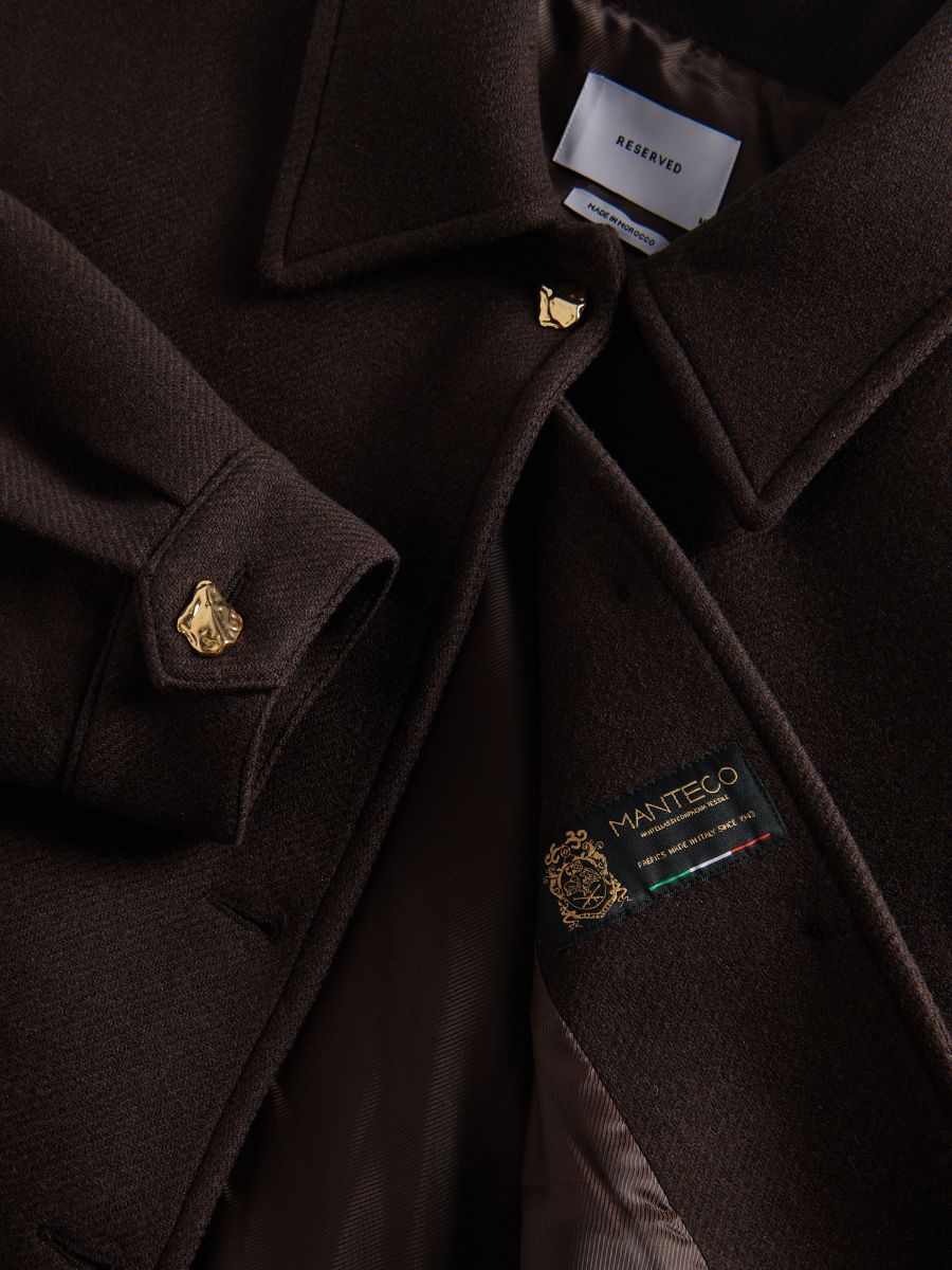 LADIES` JACKET - dark brown - RESERVED - 6