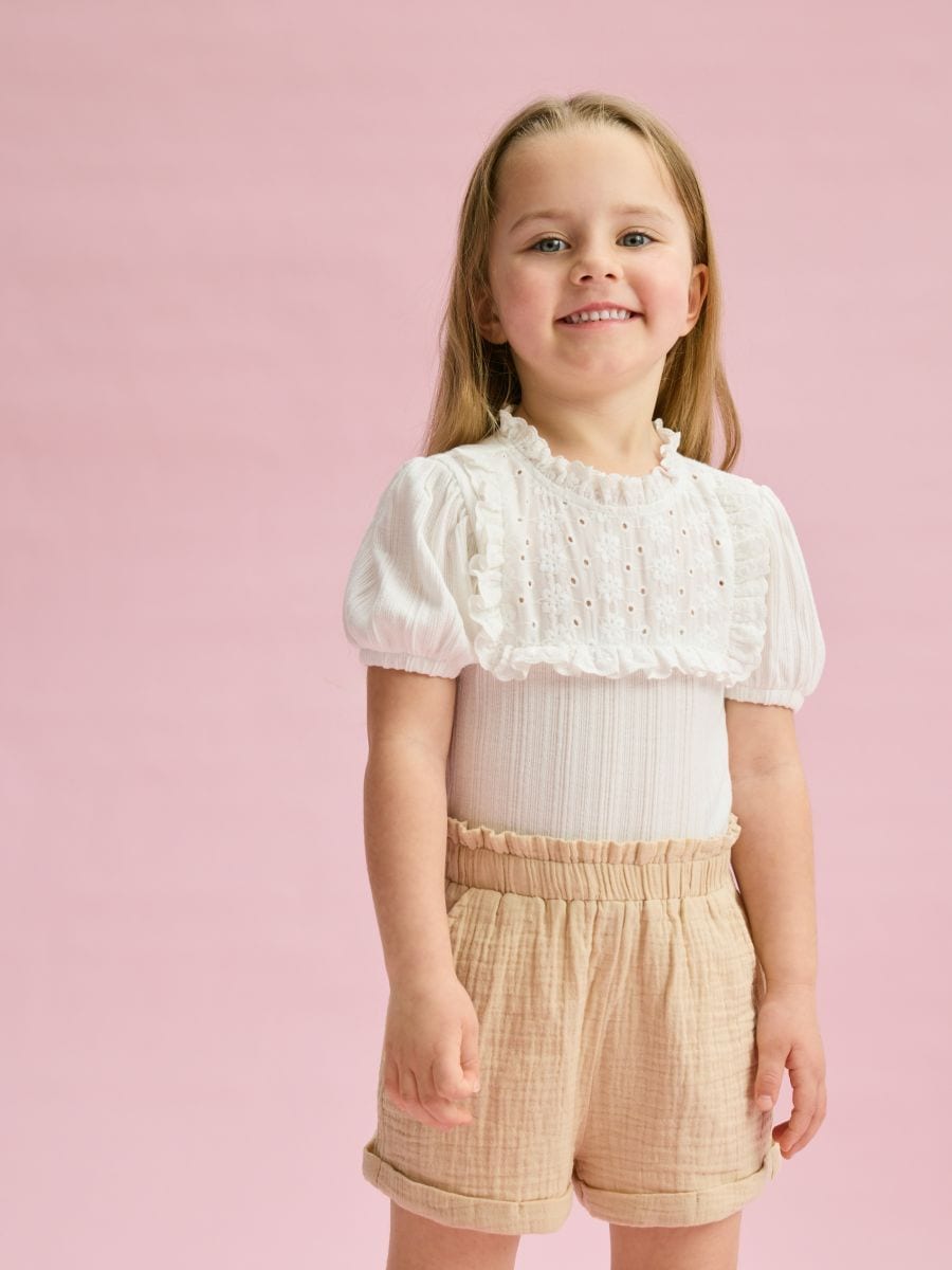 Muslin shorts - beige - RESERVED - 4