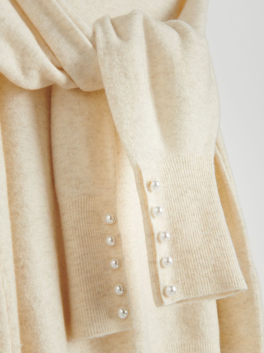 Jumper with decorative buttons - nude - RESERVED - 6