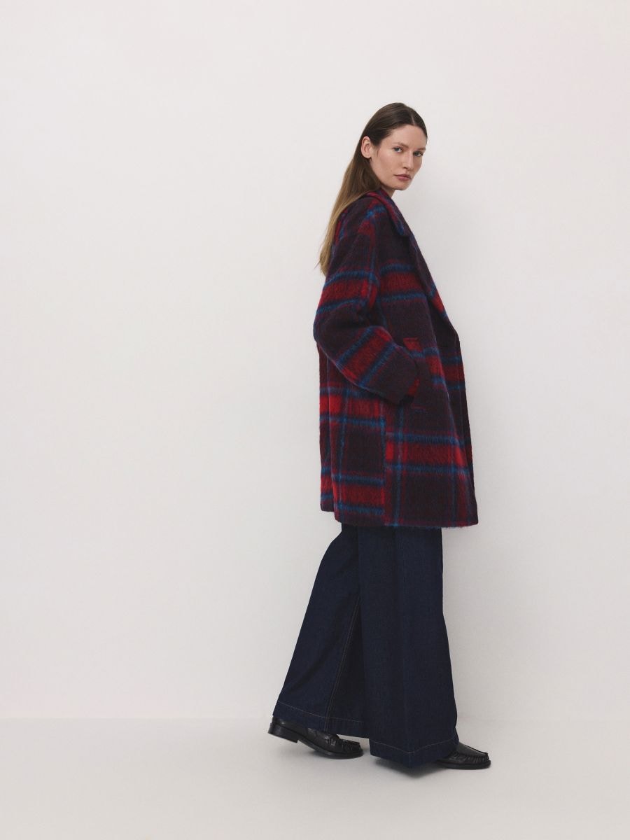 Alpaca wool blend coat - multicolor - RESERVED - 2