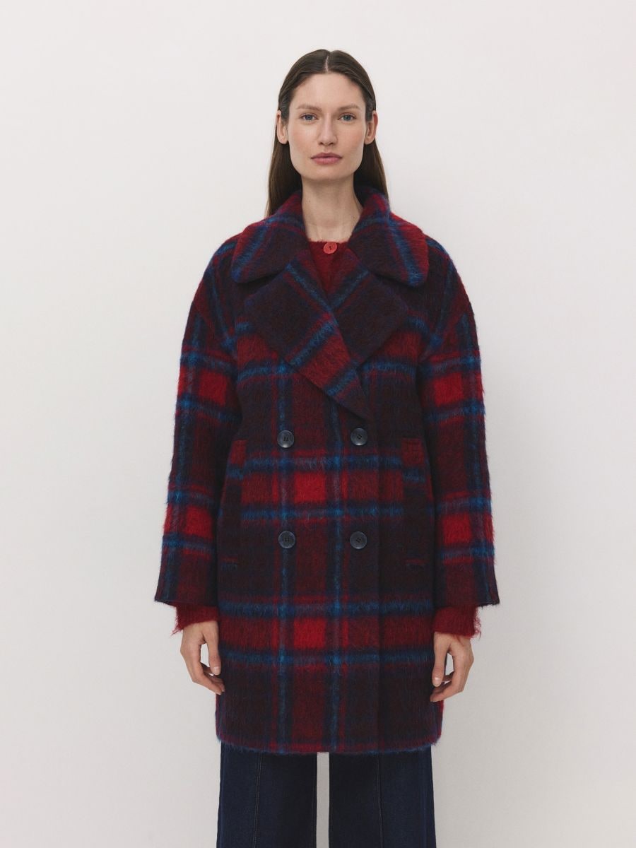 Alpaca wool blend coat - multicolor - RESERVED - 4