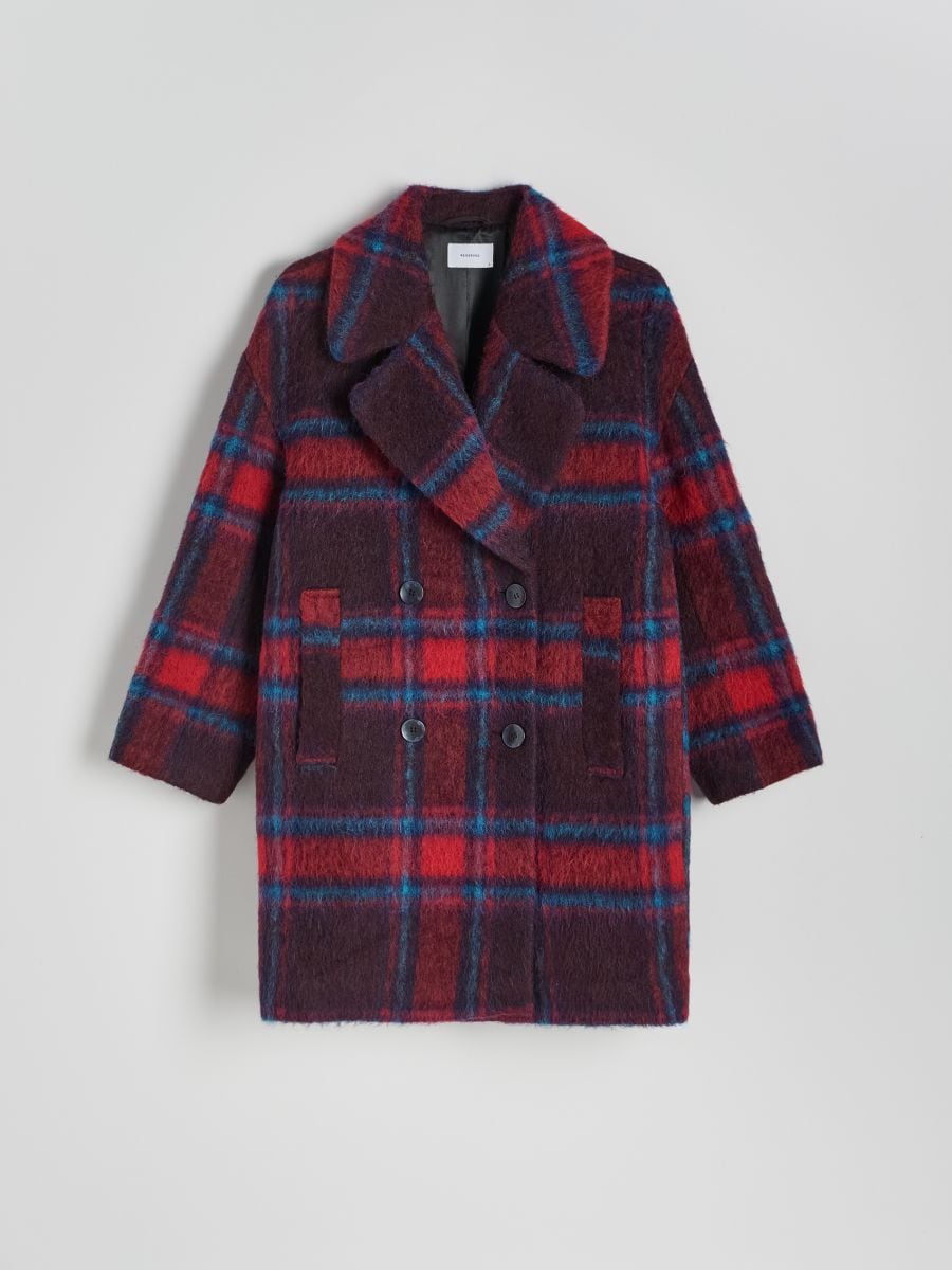 Alpaca wool blend coat - multicolor - RESERVED - 6