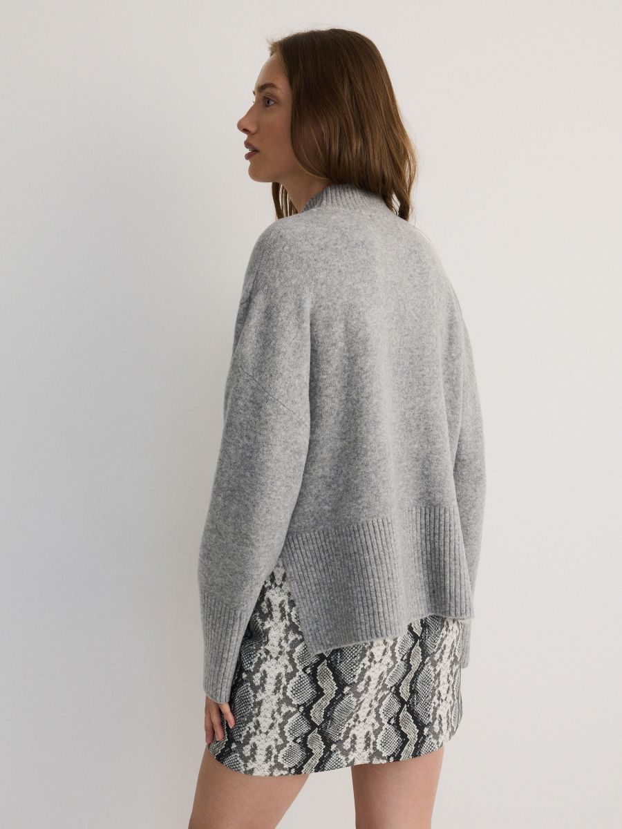 Turtleneck jumper - light grey - RESERVED - 6
