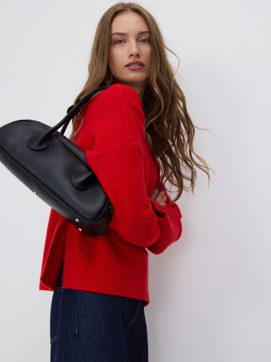 Turtleneck jumper - red - RESERVED - 3