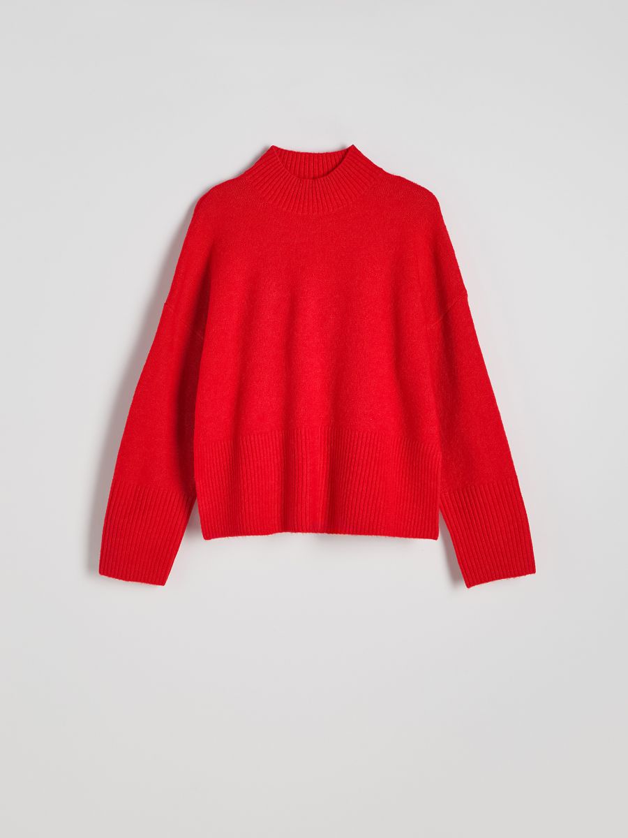 Turtleneck jumper - red - RESERVED - 5