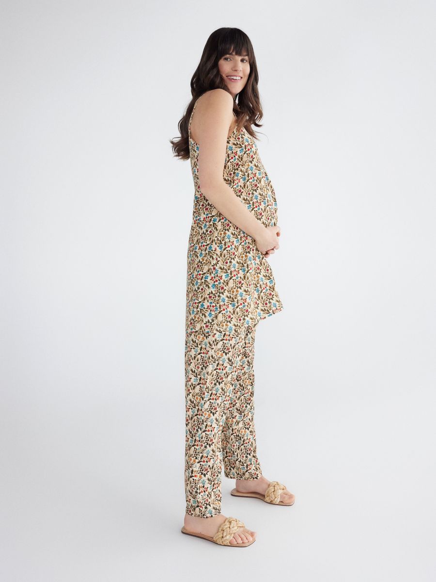 Trousers with original print - multicolor - RESERVED - 2