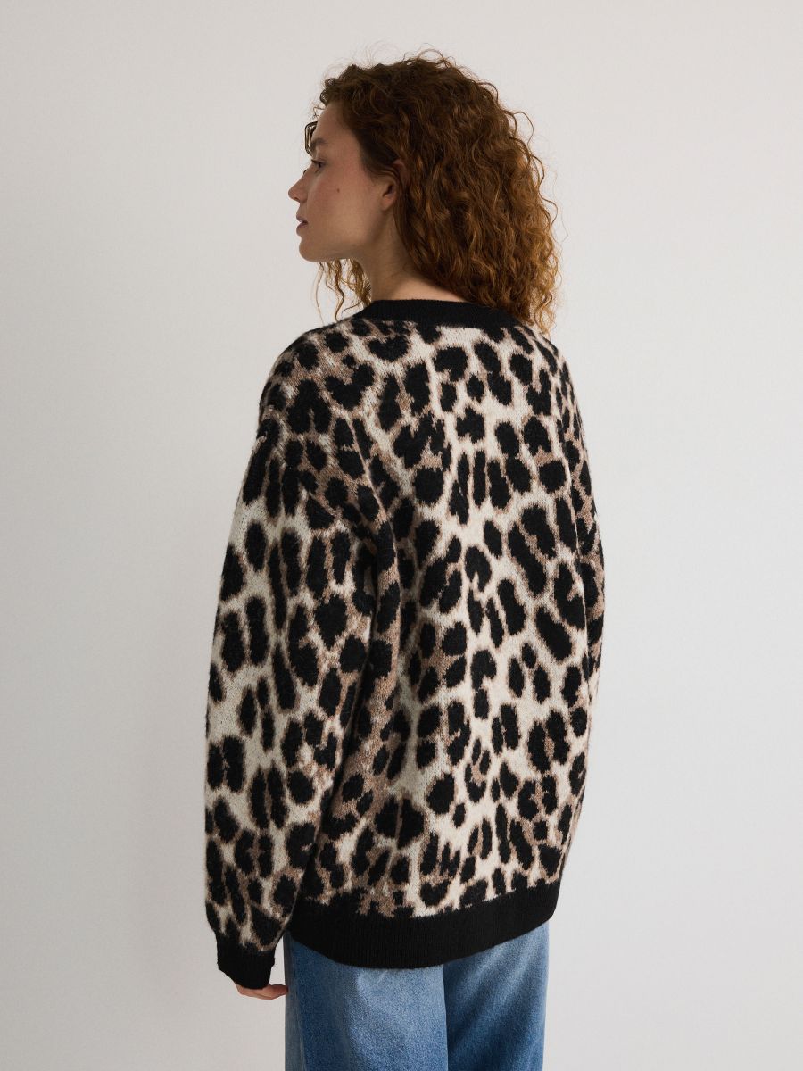 Animal pattern cardigan - multicolor - RESERVED - 5