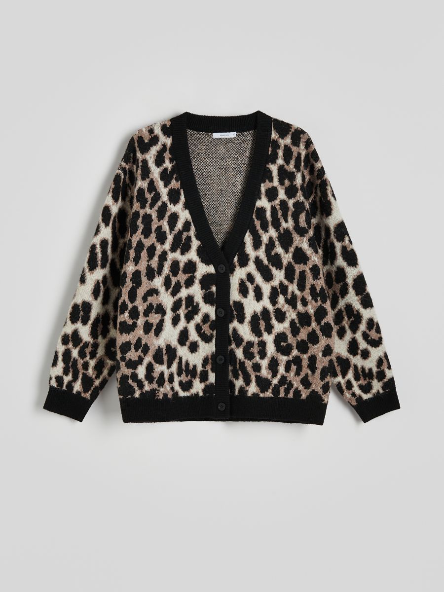 Animal pattern cardigan - multicolor - RESERVED - 3