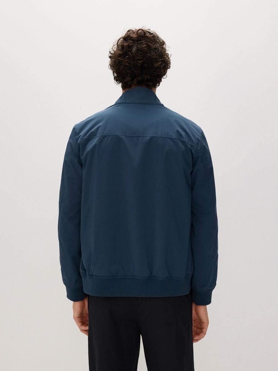 Jacket with stand up collar - steel blue - RESERVED - 5