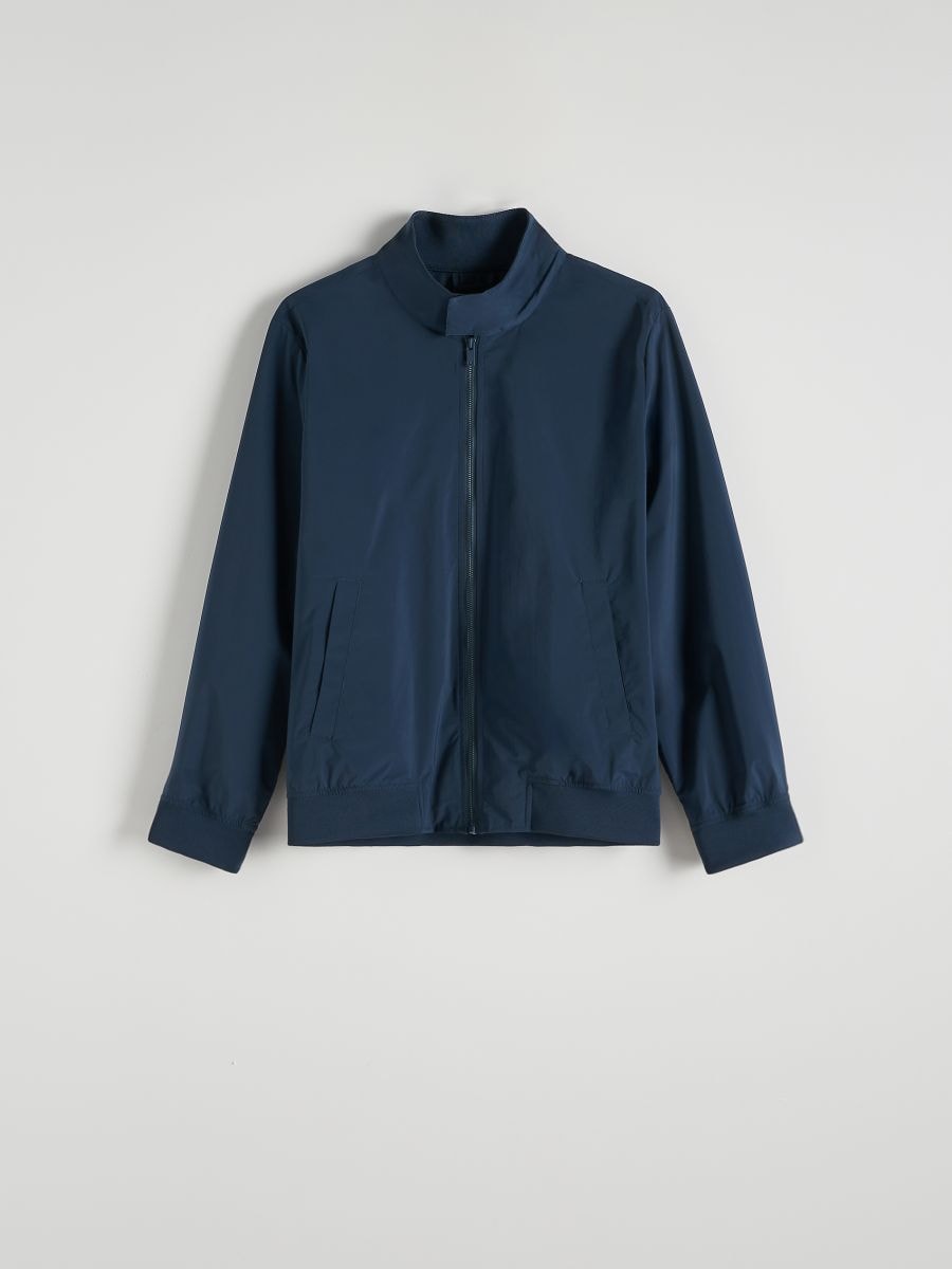 Jacket with stand up collar - steel blue - RESERVED - 6
