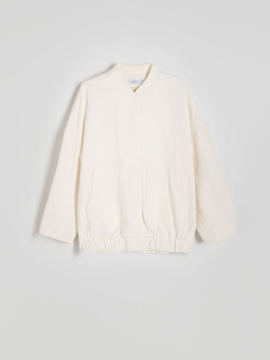 Muslin bomber jacket - cream - RESERVED - 6