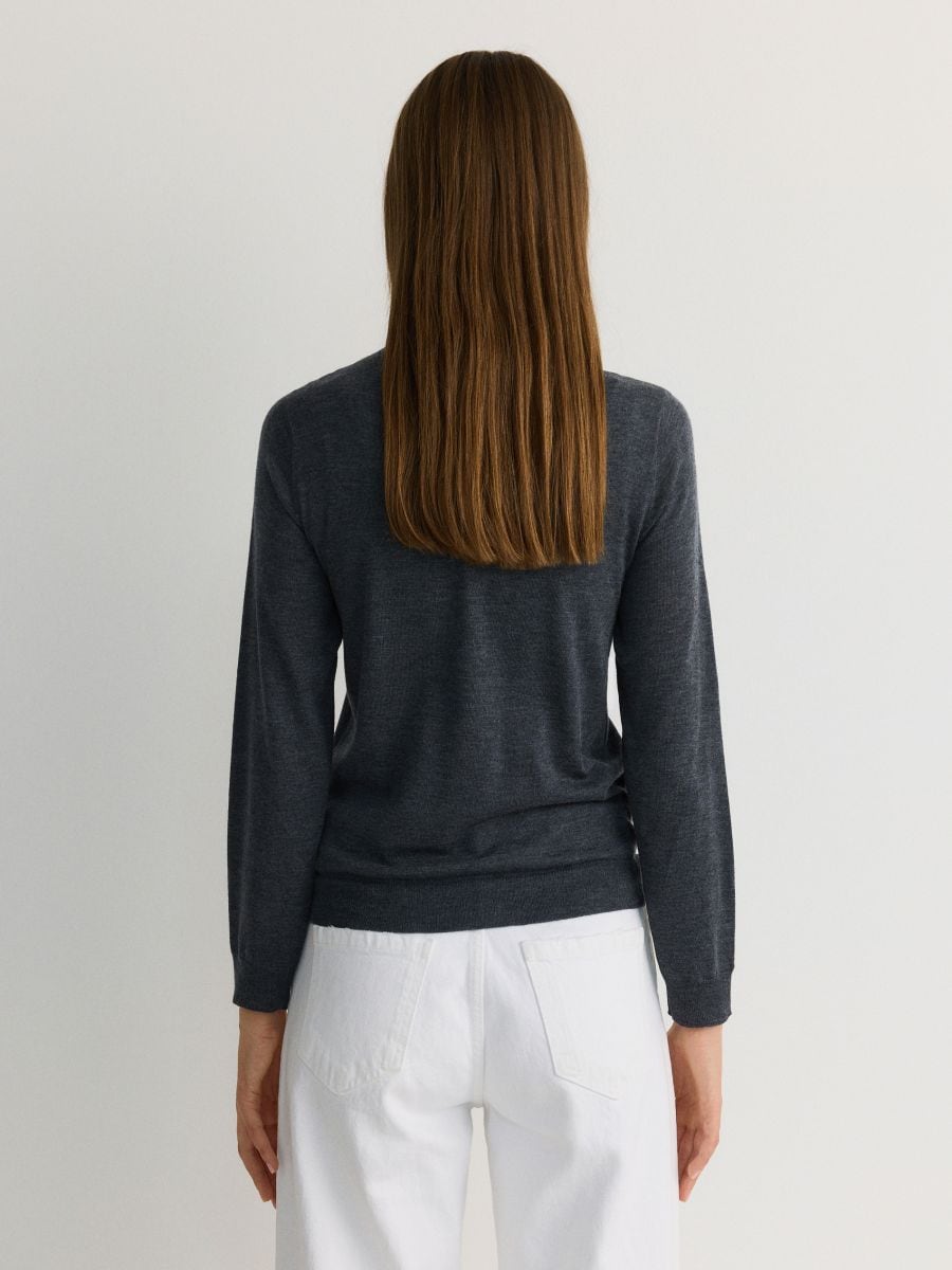 Wool blend jumper - mid grey - RESERVED - 3
